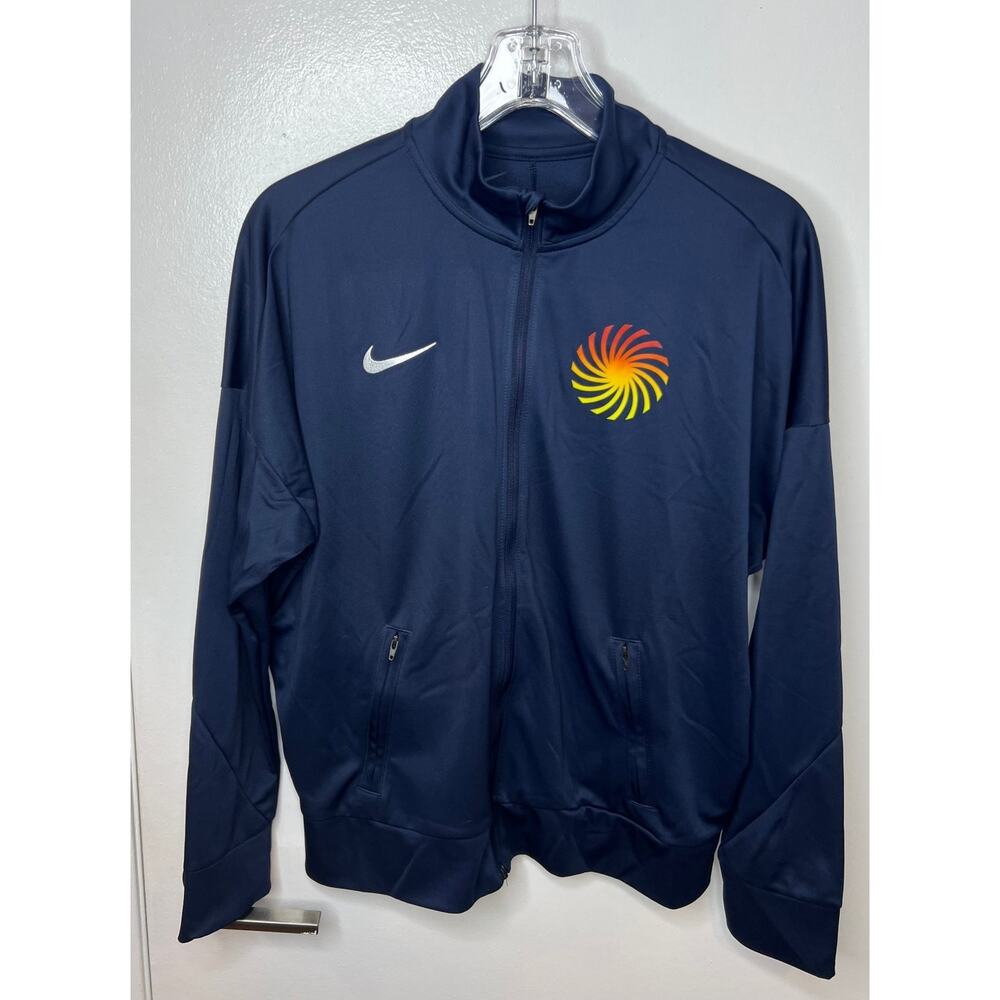 Nike Women's Dri-FIT Loose Fit Training Jacket FD7683-455 Blue ~ Size L